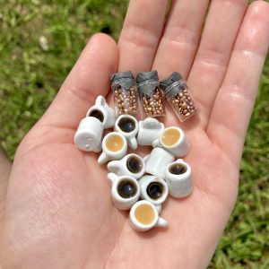 Hot Coffee and Coffee Beans