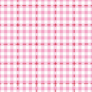 Pink Gingham Lids